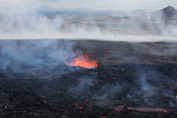 Volcano eruption in Iceland 2023