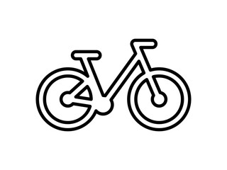 Fototapeta premium Vector bicycle icon. High quality black line icon.