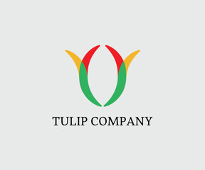 Tulips flower for company logo