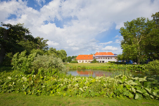 Denmark, Rungsted Kyst - July 04, 2023: The Karen Blixen Museum is located in the author's birthplace and private home.