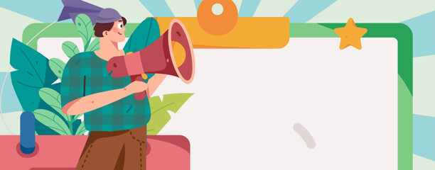 Business people working in flat vector concept operation hand drawn illustration