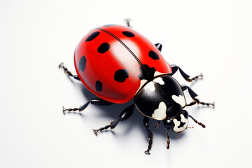 Naklejka premium Beautiful ladybug. Generative AI