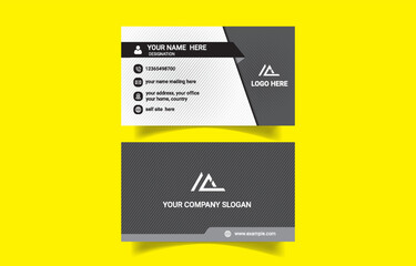 Creative minimal professional business card design