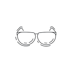 glasses line icon. sunglasses thin line icon.