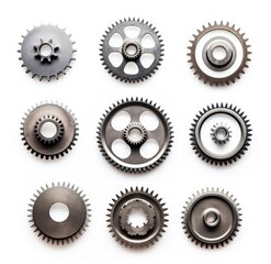 Gears illustration, engineering and creativity concept. Generative AI