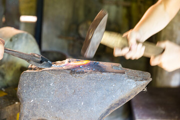 blacksmith at work