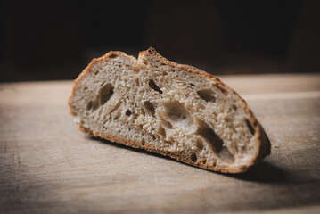 miche de pain tranche