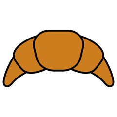 croissant icon illustration