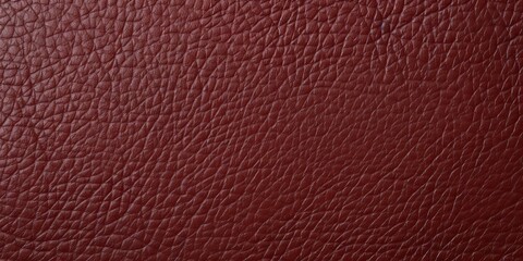 Natural Maroon Burgundy Red Dark Rustic Fine Grain Leather Texture Pattern, Hoizontal Grunge Rough Detailed Retro Vintage Background, Grungy Textured Macro Closeup, Blank Empty Large Copy Space