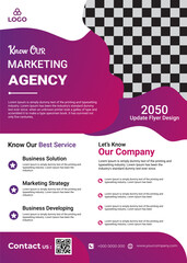 Business annual report brochure flyer design template