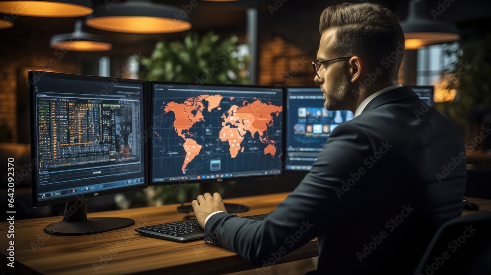 Aufkleber The analyst assesses software system functionalities, Examining test reports.