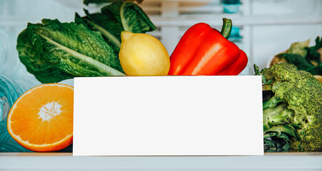 Shopping List for Fresh organic fruits and vegetables