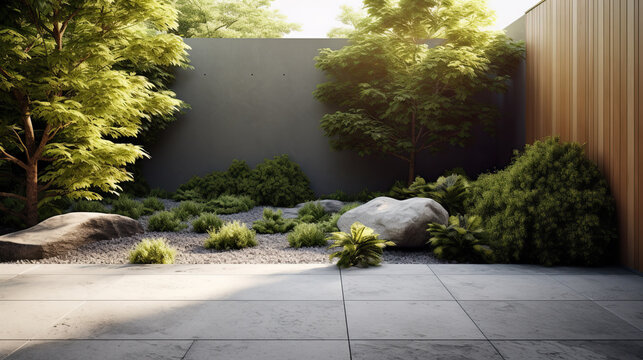 minimalistic natural garden