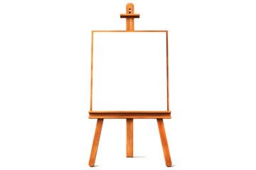 artistic empty easel isolated on a white background. copy space for text