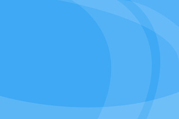 Blue Presentation template with blank space. White ribbon shape on top and bottom.