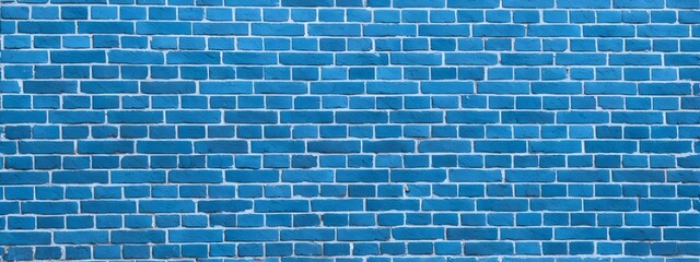 Blue brick wall stone texture background for design
