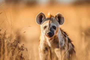 Zelfklevend Fotobehang portrait of spotted hyena  © Владимир Германович