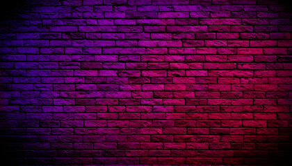 Purple brick background pattern. Brickwork. Purple brick background.