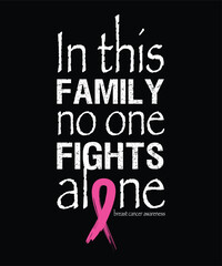 Breast Cancer Awareness Month T Shirt Design