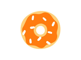 Simple doughnut icon. Donut illustration.