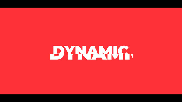 Dynamic Media Stomp Typography Glitch Slideshows