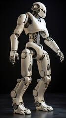 ai generated illustration full length of futuristic modern robot