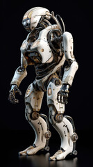 ai generated illustration full length of futuristic modern robot
