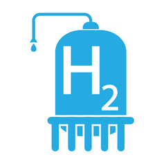 hydrogen storage icons, h2 power vector