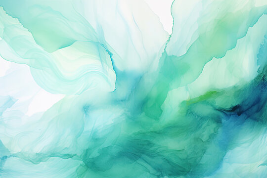 Soft aquamarine watercolor wash for serene backgrounds