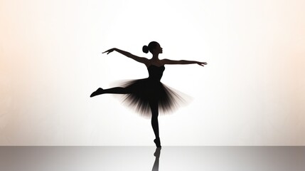 Fototapeta premium design template of ballerina and balllet dancing