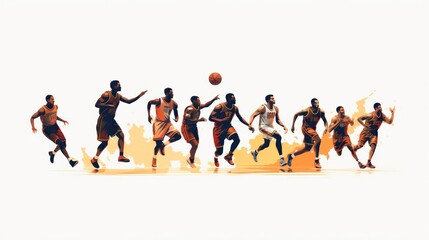 design template of basketball sports