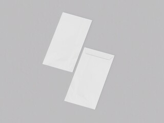 Photo of an Cabinet Size White Envelope Duo With Lying Pose