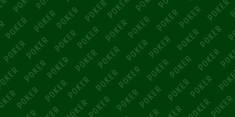 Poker and casino table background in green color. Vector illustration.