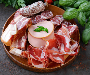 deli meats parma sausages ham jamon