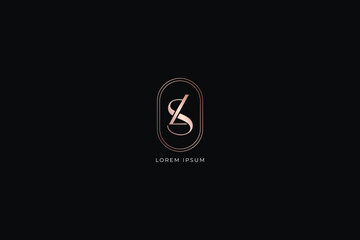 Ls letter modern style fashion brand luxury style design modern style creative golden wordmark design typography illustration, Ls wordmark, sl logo