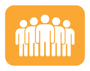 Symbol, ikona ludzi. Plik wektorowy.