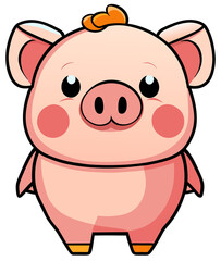 Fototapeta premium cartoon pig