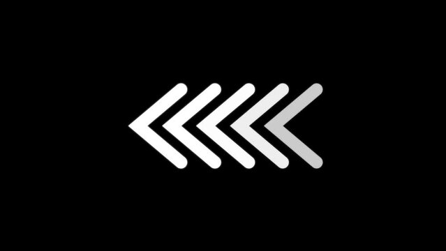 Animation of arrows with optional mattes. Abstract new arrow loading animation background. e_807