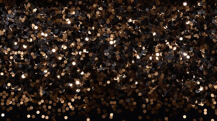 Mesmerizing black glitter background with shiny sequins.