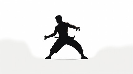 Fototapeta na wymiar Design template for martial arts master