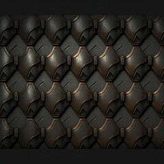 Stylized Seamless 2D Texture of Hand-Drawn Metal Armor with Intricate Details and Textures, Perfect for Game Design and Illustration Projects