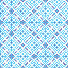 Embroidered cross-stitch ornament national pattern Ukrainian Slavic. SEAMLESS PATTERN. SEAMLESS WALLPAPER.