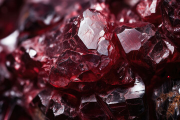 Glistening Garnet: A Mesmerizing Texture of Natural Stone