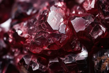  Glistening Garnet: A Mesmerizing Texture of Natural Stone © aicandy