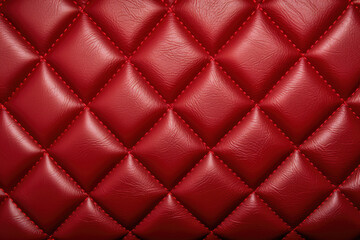 Intricate Patterns and Luxurious Texture: Exploring the Macro Details of Quilted Leather Upholstery