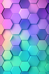 Abstrakter Hintergrund mit Hexagons und Farbverlauf 