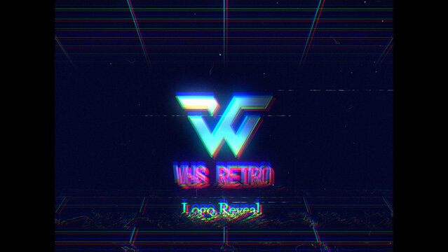 VHS Retro Logo Reveal