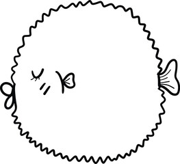 illustration of puffer fish