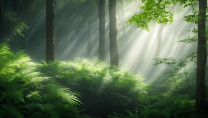 Obraz premium Morning in the forest