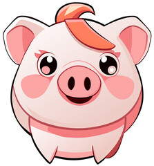 Fototapeta premium pig funny cartoon